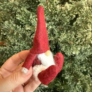 Small felted gnome decor